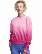POWERBLEND RELAXED CREW GRAPHIC, FANTASTIC FUCHSIA OMBRE, M