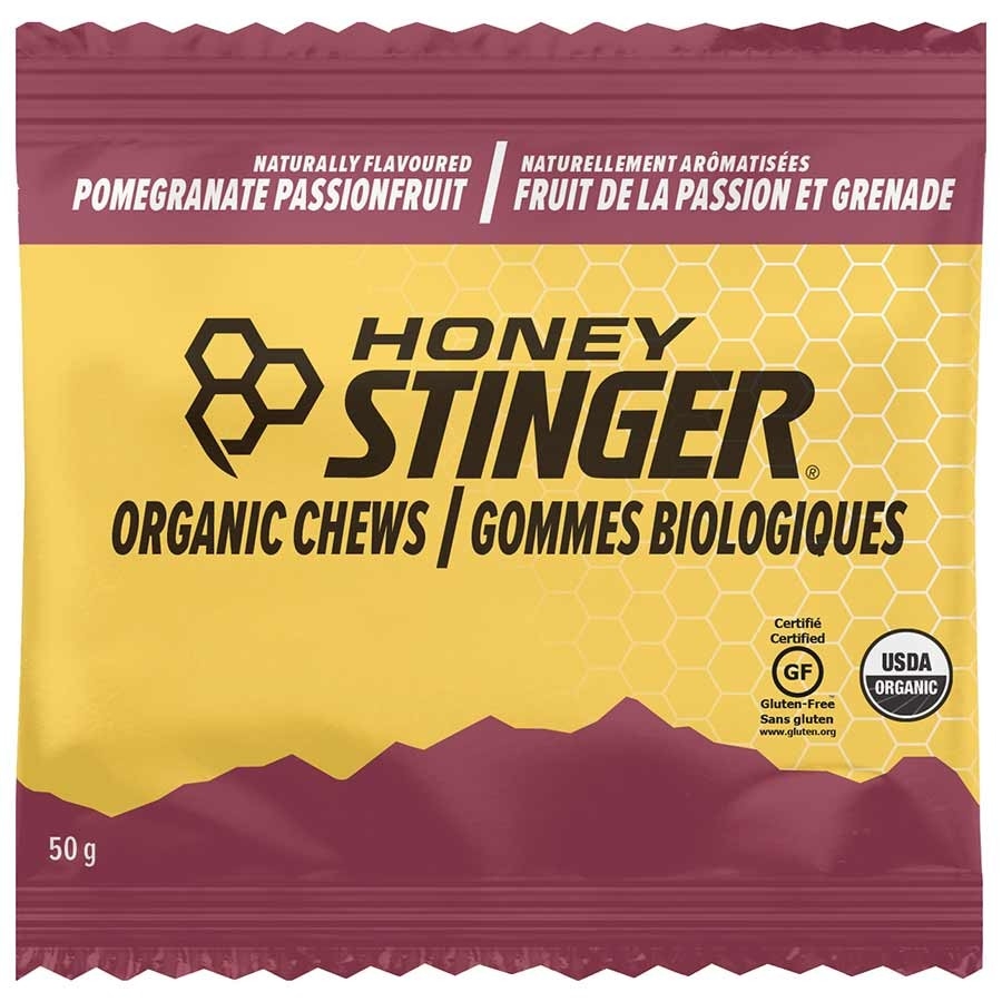 Honey Stinger, Organic, Jujubes énergétiques, Boîte de 12 x 50g, Grenade