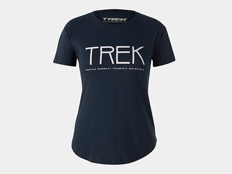 T-shirt femme logo vintage Trek, Bleu marine M