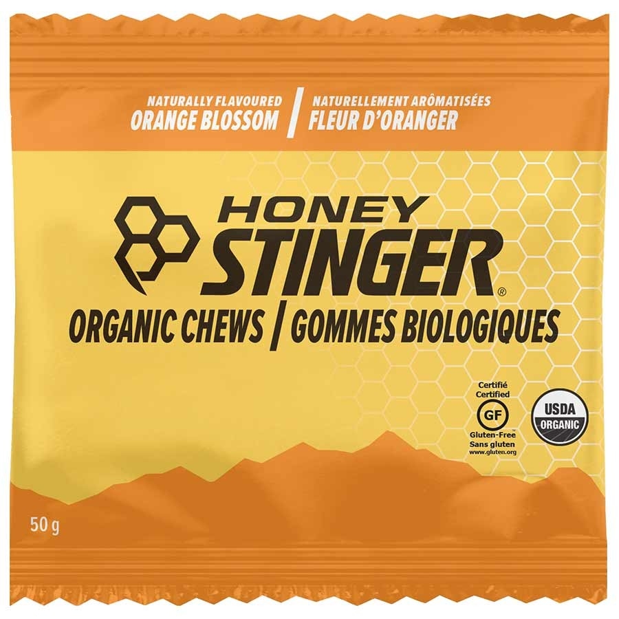 Honey Stinger, Organic, Jujubes énergétiques, Boîte de 12 x 50g, Orange