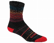 chaussettes mérinos 60, Noir / Rouge