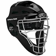 Renegade Hockey Style Catchers Helmet - Adult, Adult, Black