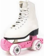 ROC N ROLLERGARDS - FIGURE SKATE GUARD WITH WHEELS  , PINK