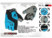 GLOVE MOG  4 WAY MATERIALSynthetic leather PALM, BREATHABLE - COLORl BLUE
